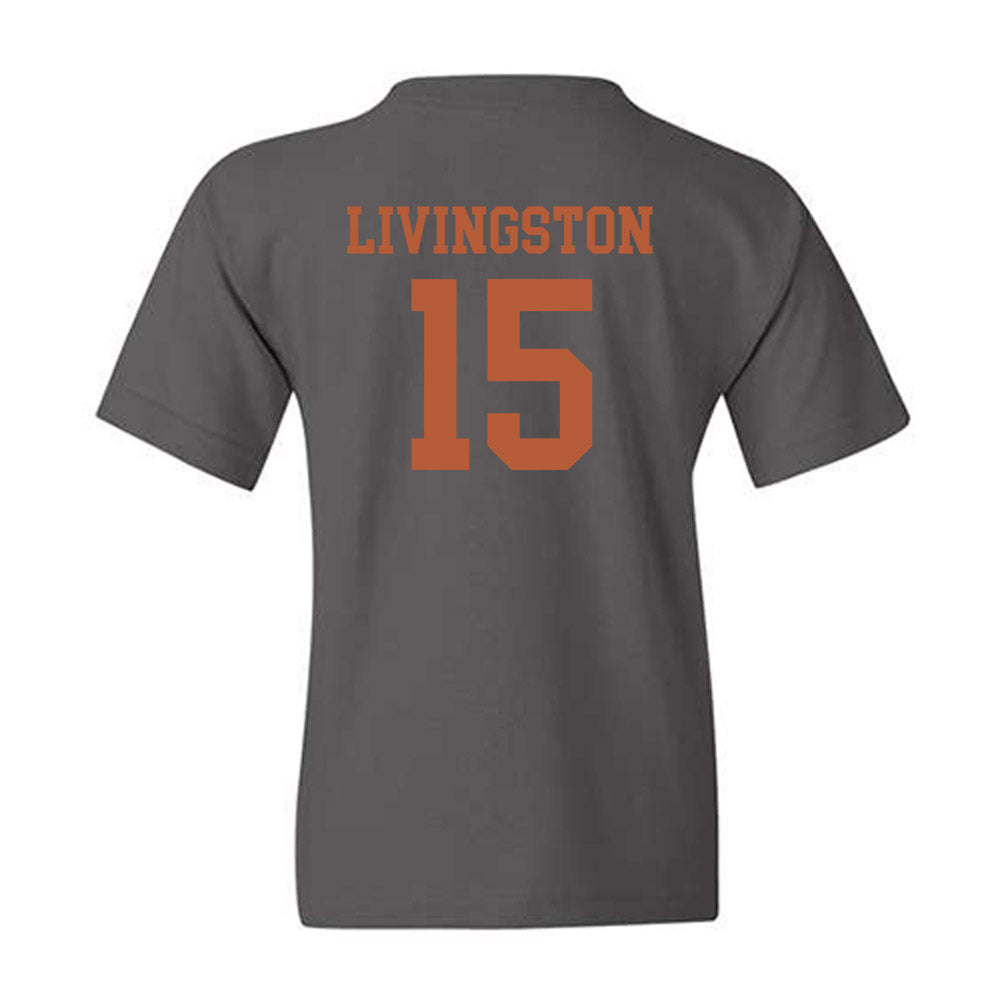 Texas - NCAA Baseball : Josh Livingston - Classic Shersey Youth T-Shirt-1