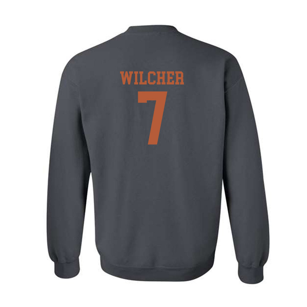 Texas - NCAA Men's Basketball : Simeon Wilcher - Classic Shersey Crewneck Sweatshirt-1