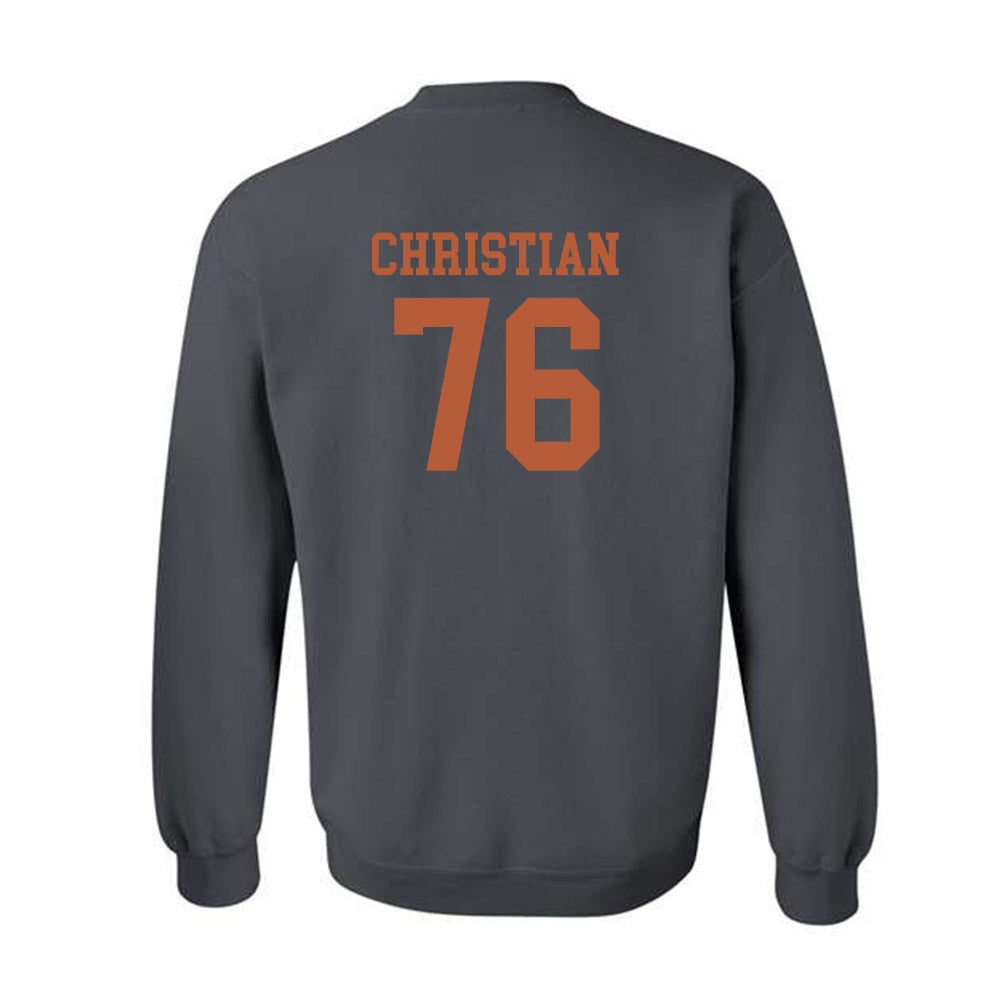 Texas - NCAA Football : Jackson Christian - Classic Shersey Crewneck Sweatshirt-1