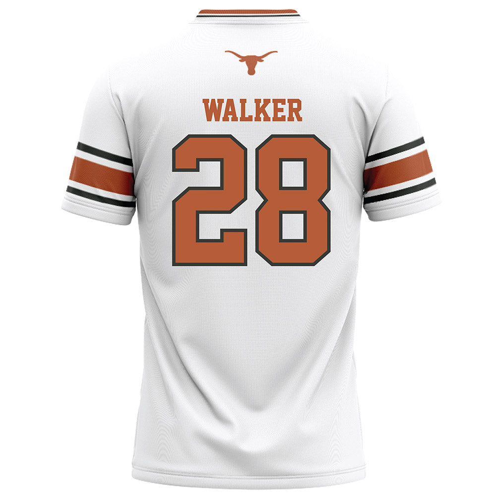 Texas - NCAA Football : Jett Walker - White Football Jersey-1
