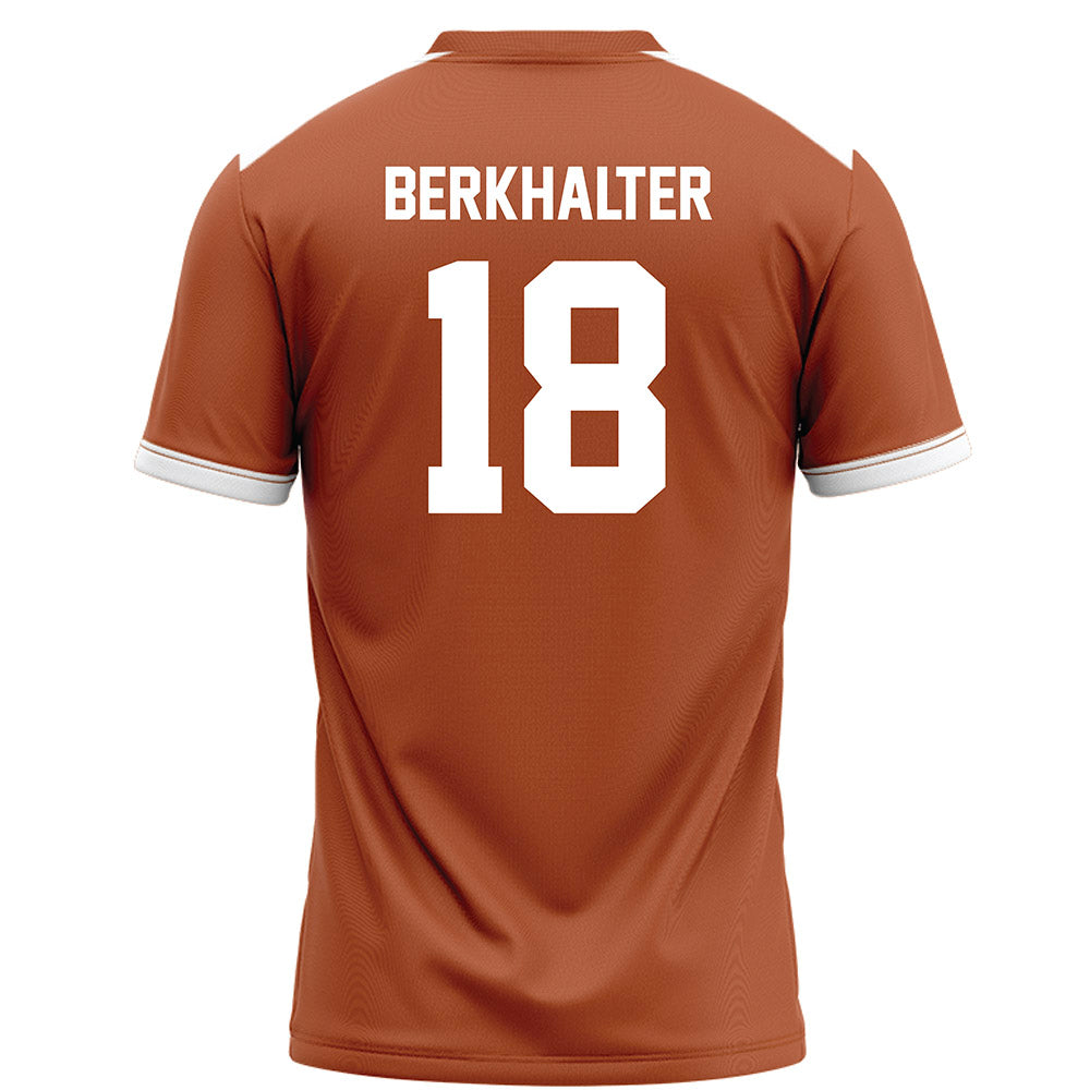 Texas - NCAA Football : Sterling Berkhalter - Orange Football Jersey-1