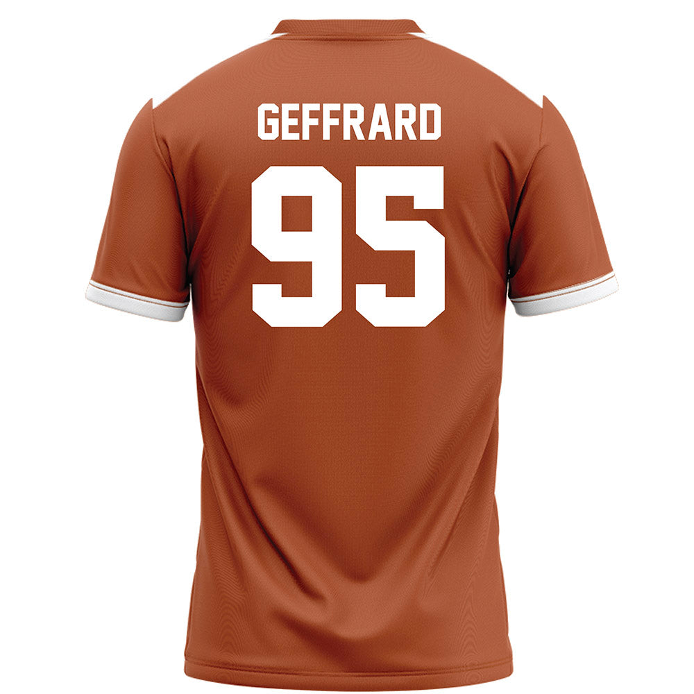 Texas - NCAA Football : Ian Geffrard - Orange Football Jersey-1