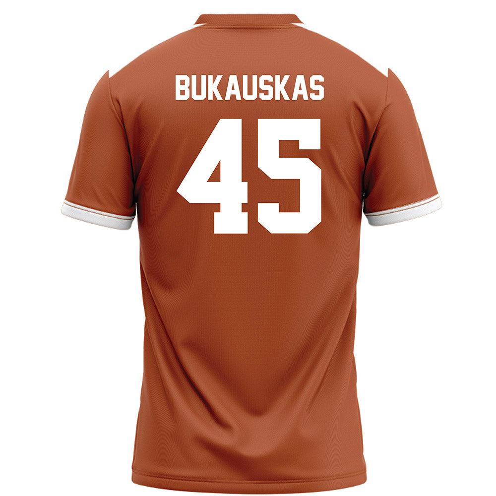 Texas - NCAA Football : Mikey Bukauskas - Orange Football Jersey-1