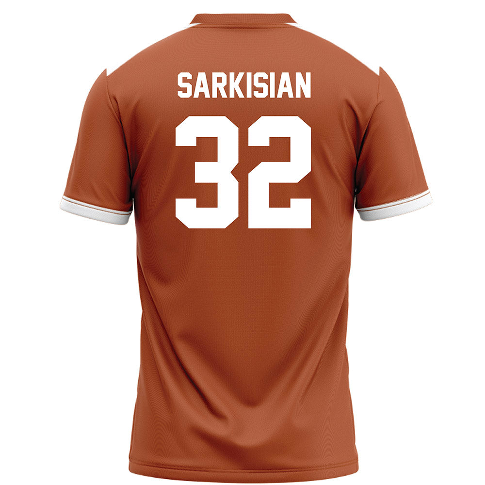 Texas - NCAA Football : Brady Sarkisian - Orange Football Jersey-1