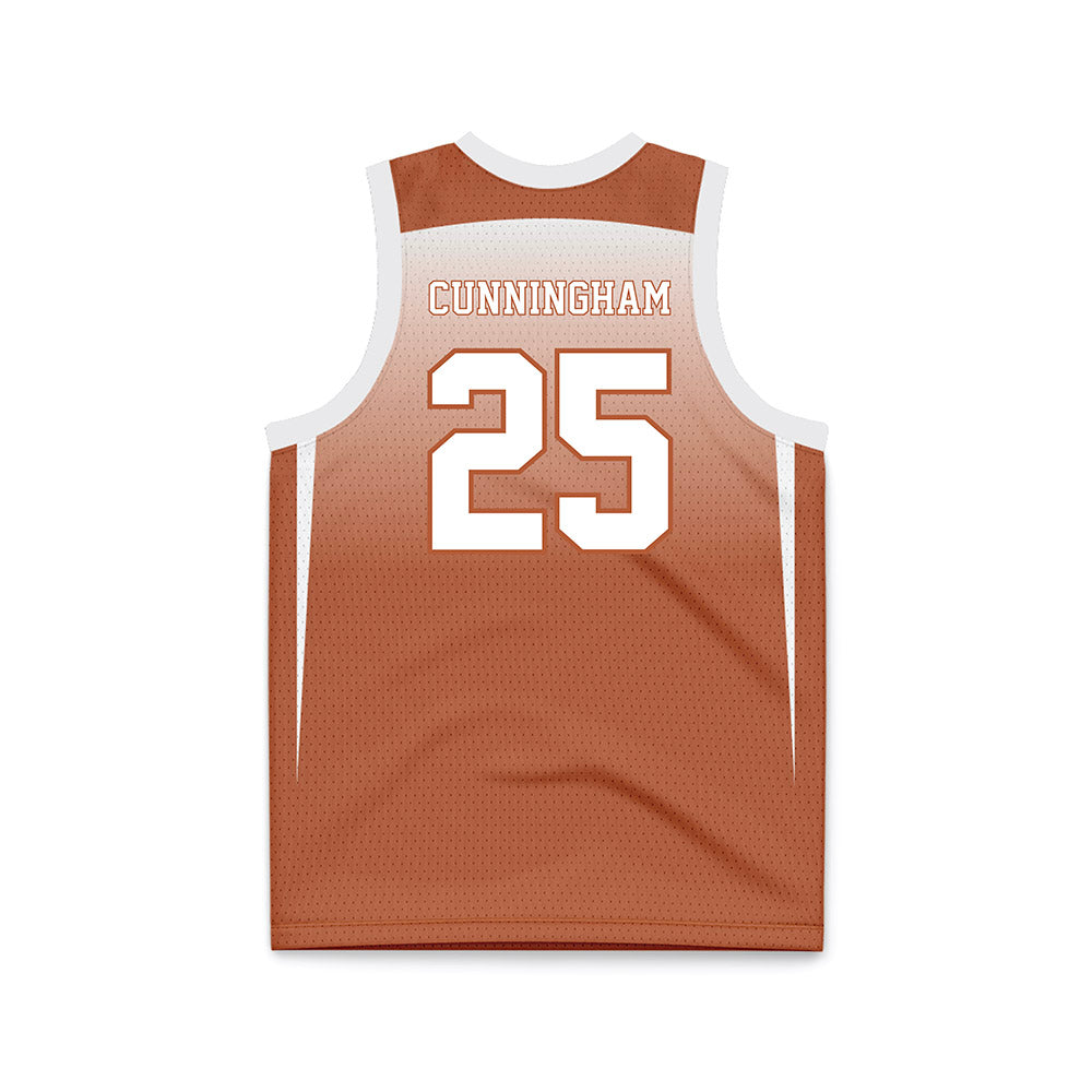 Texas - NCAA Women's Basketball : Breya Cunningham - Orange Basketball Jersey-1