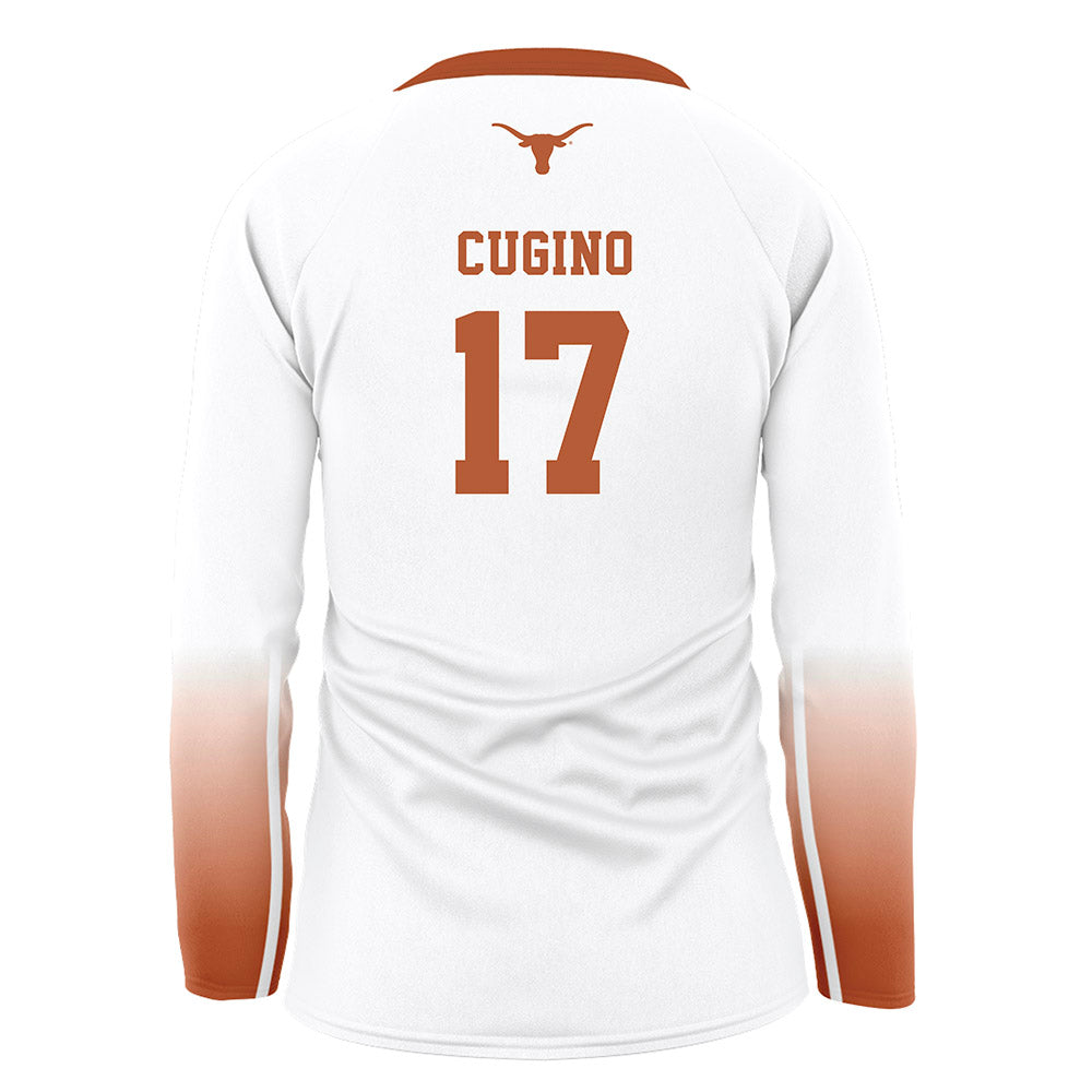 Texas - NCAA Women's Volleyball : Emma Cugino - White Volleyball Jersey-1