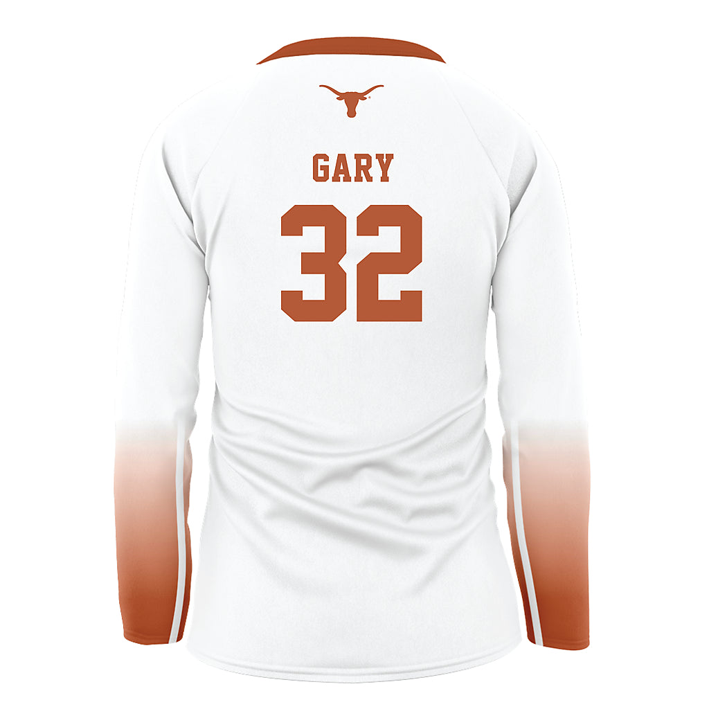 Texas - NCAA Women's Volleyball : Ramsey Gary - White Volleyball Jersey-1