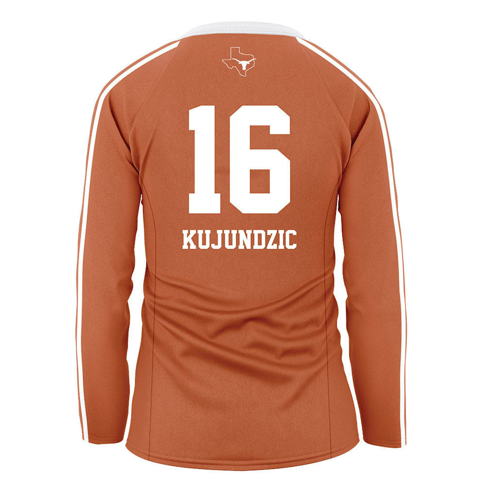Texas - NCAA Women's Volleyball : Anja Kujundzic - Orange Volleyball Jersey-1