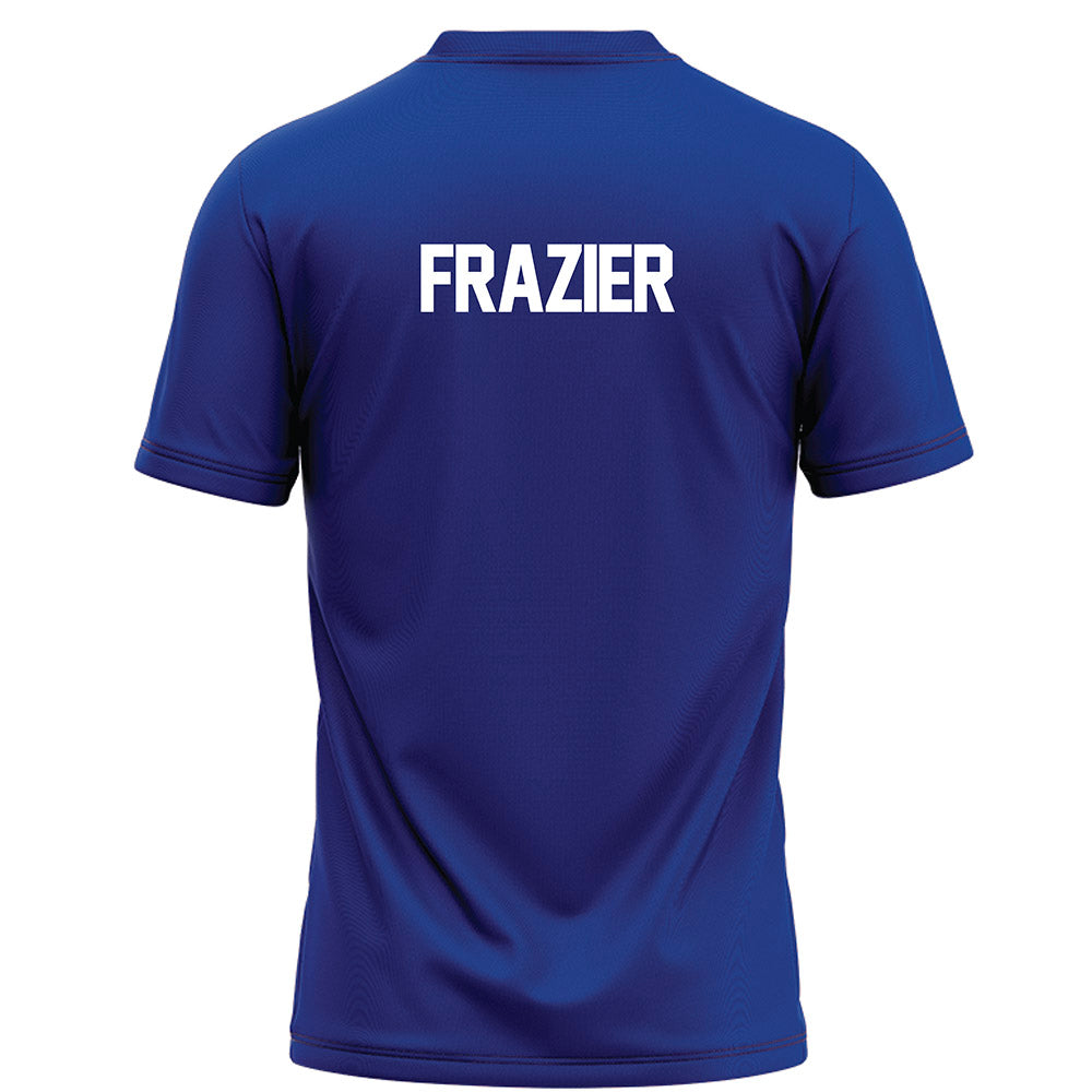 Florida - NCAA Women's Gymnastics : Emjae Frazier - Blue Football Jersey-1