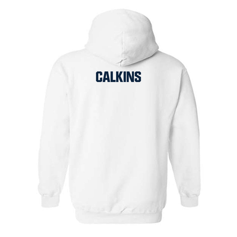 Notre Dame - NCAA Men's Swimming & Diving : Brady Calkins - Classic Fashion Shersey Hooded Sweatshirt-1