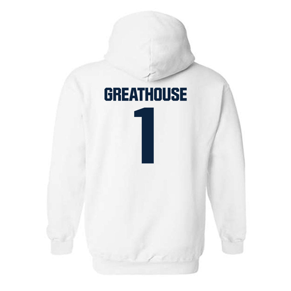 Notre Dame - NCAA Football : Jaden Greathouse - Classic Fashion Shersey Hooded Sweatshirt-1