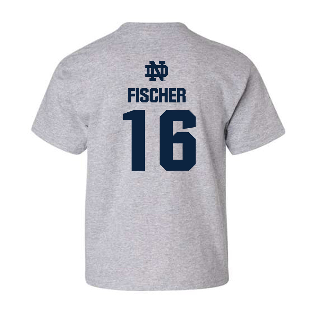 Notre Dame - NCAA Men's Ice Hockey : Paul Fischer - Classic Fashion Shersey Youth T-Shirt