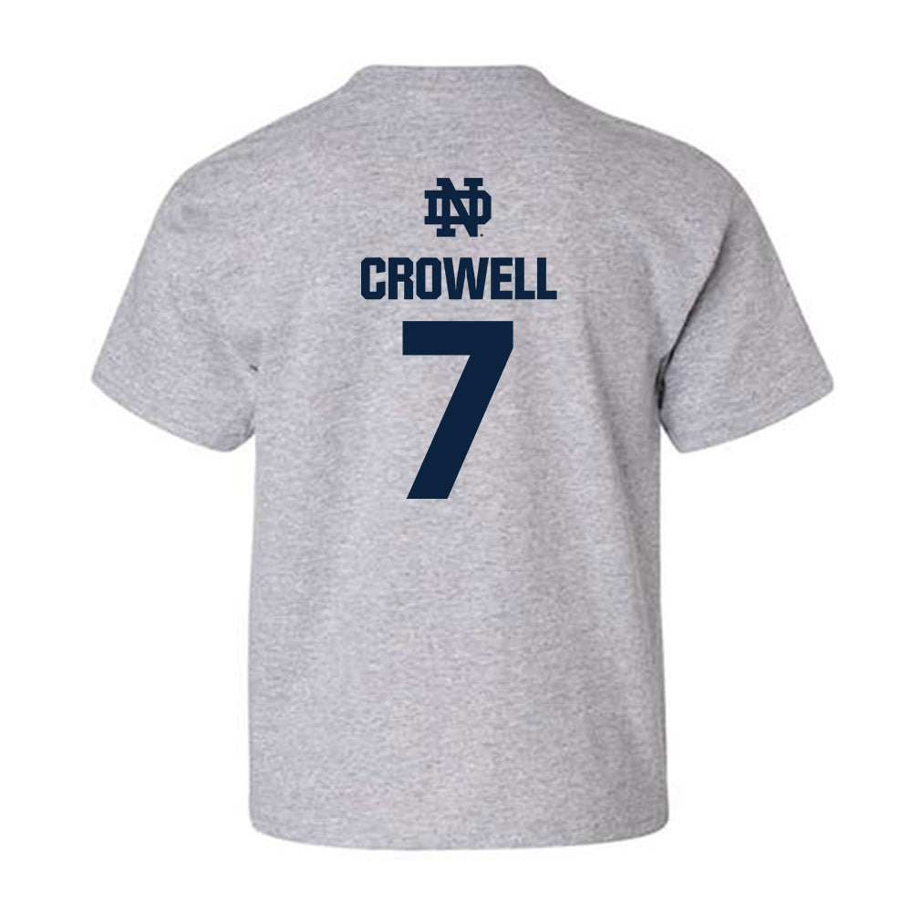 Notre Dame - NCAA Baseball : Caden Crowell - Classic Fashion Shersey Youth T-Shirt-1