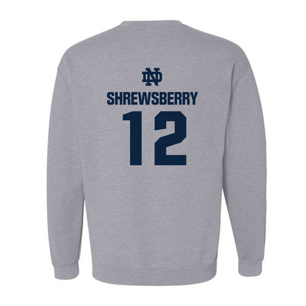 Notre Dame - NCAA Men's Basketball : Nick Shrewsberry - Classic Fashion Shersey Crewneck Sweatshirt-1