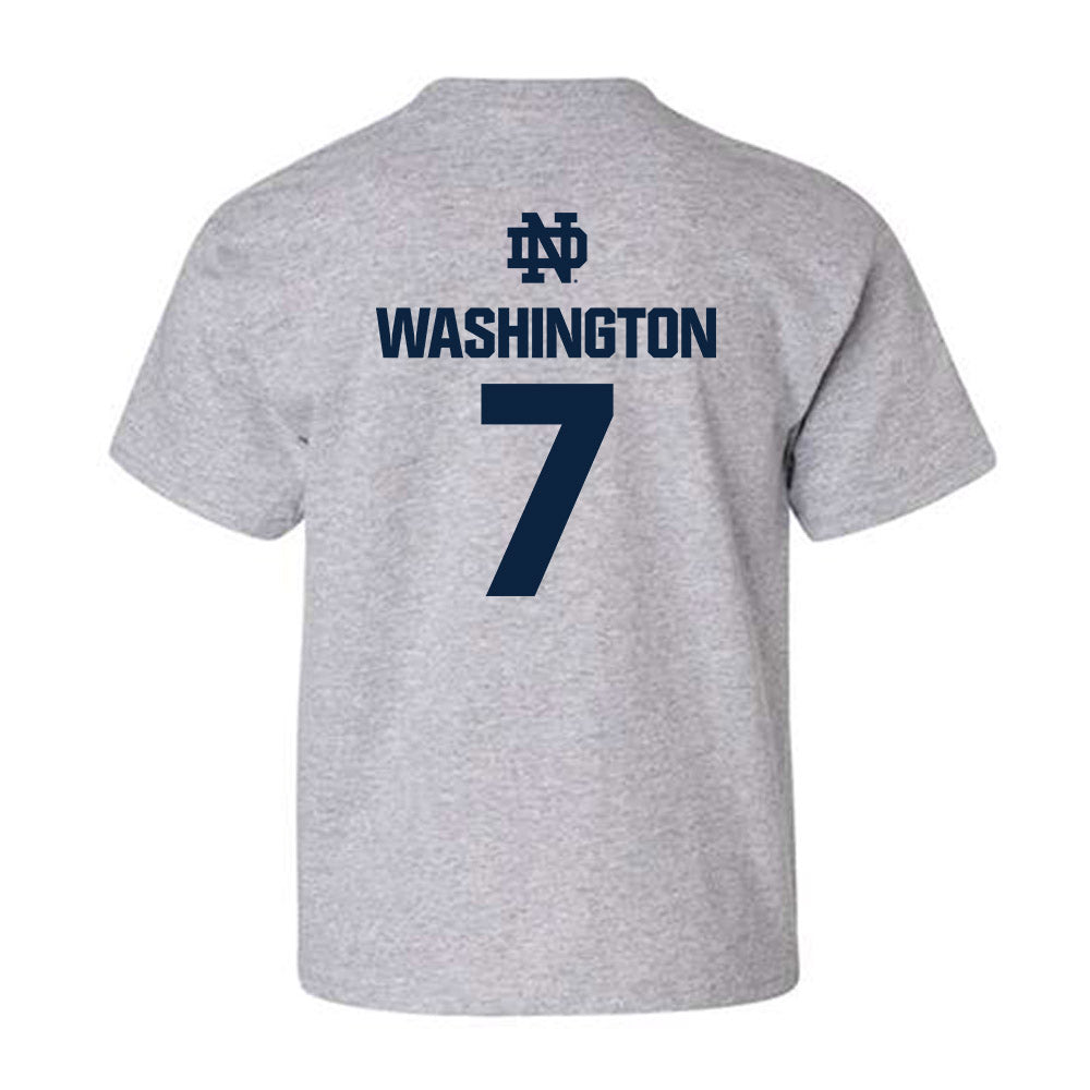 Notre Dame - NCAA Football : Tyrus Washington - Classic Fashion Shersey Youth T-Shirt-1