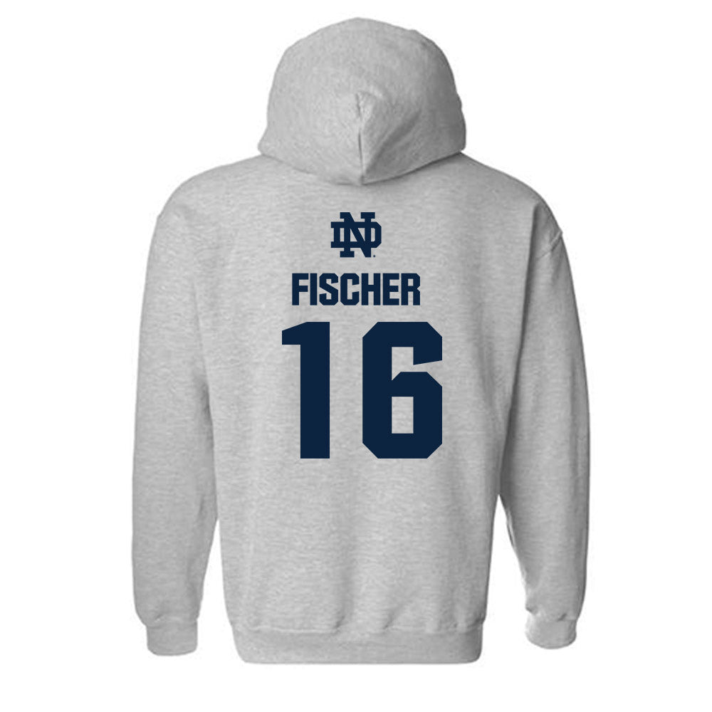Notre Dame - NCAA Men's Ice Hockey : Paul Fischer - Classic Fashion Shersey Hooded Sweatshirt