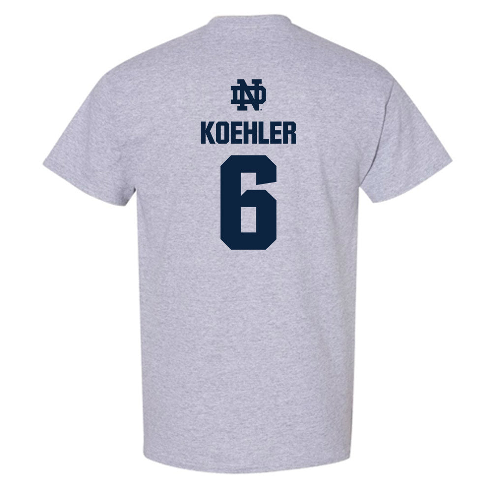 Notre Dame - NCAA Men's Basketball : Brady Koehler - Classic Fashion Shersey T-Shirt-1