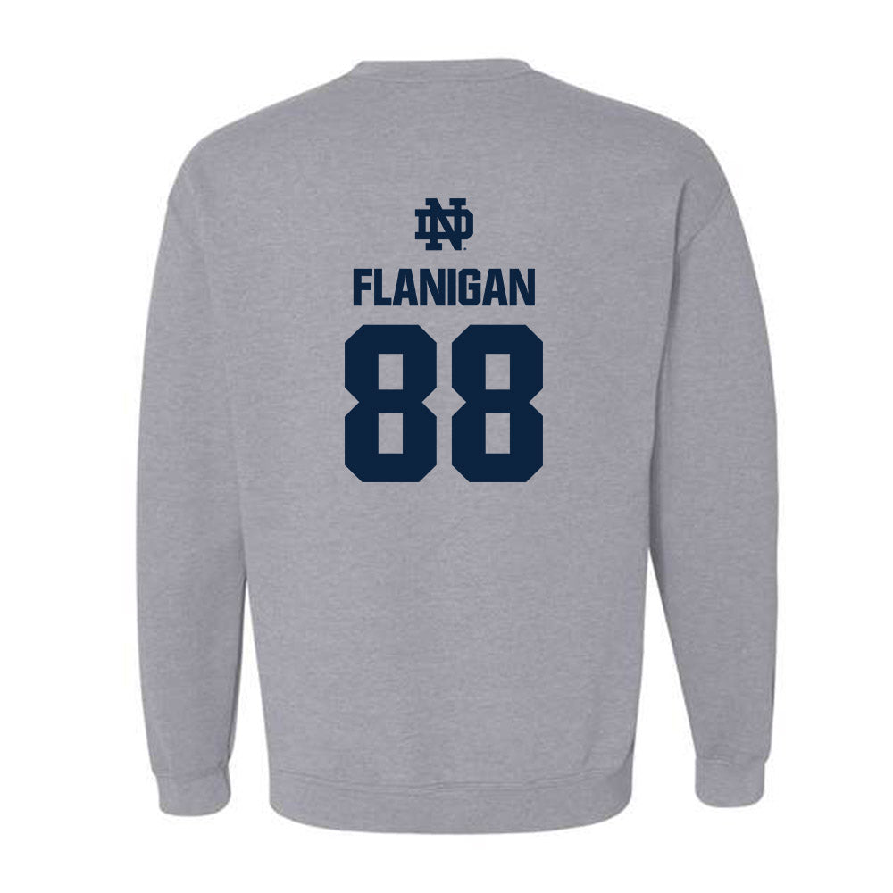 Notre Dame - NCAA Football : James Flanigan - Classic Fashion Shersey Crewneck Sweatshirt-1