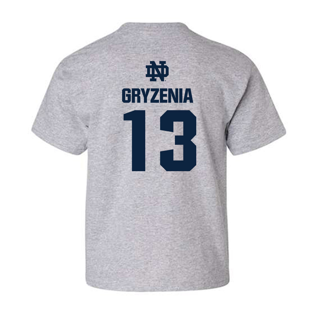 Notre Dame - NCAA Men's Lacrosse : Andrew Gryzenia - Classic Fashion Shersey Youth T-Shirt-1