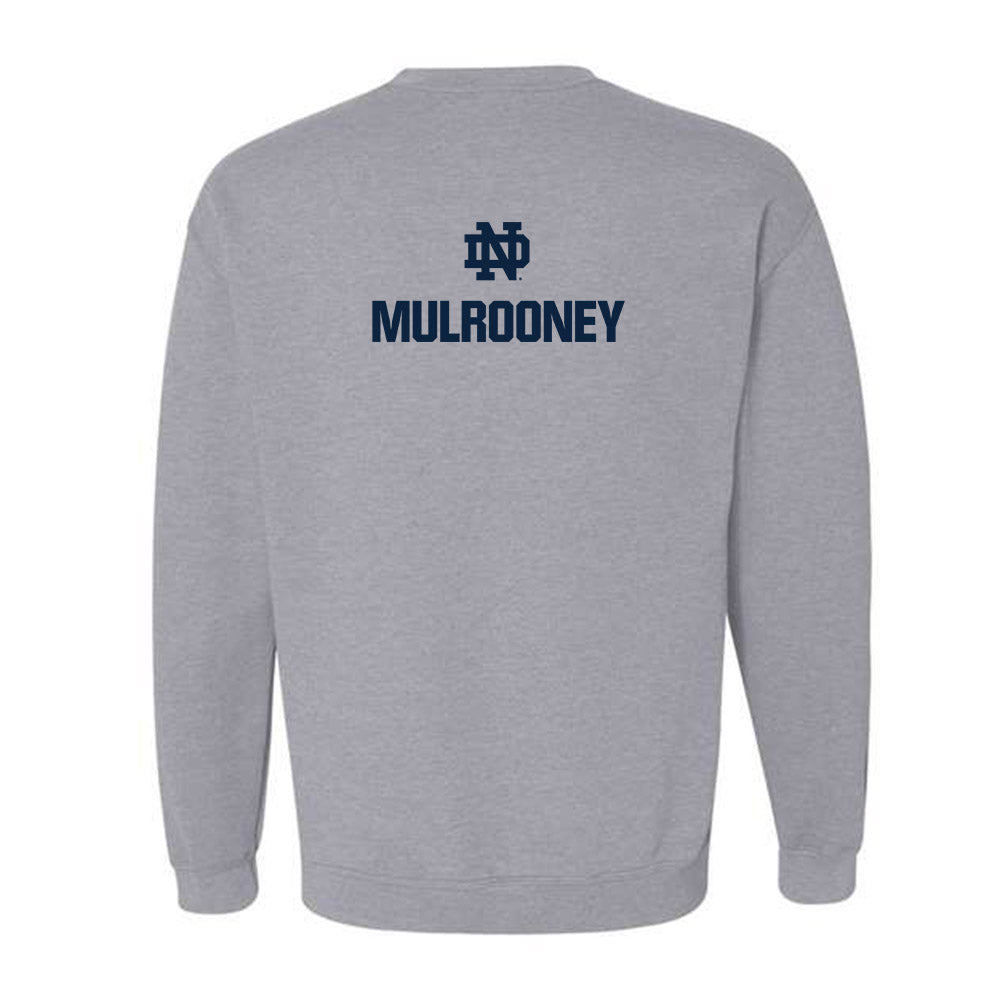 Notre Dame - NCAA Women's Swimming & Diving : Caroline Mulrooney - Classic Fashion Shersey Crewneck Sweatshirt-1