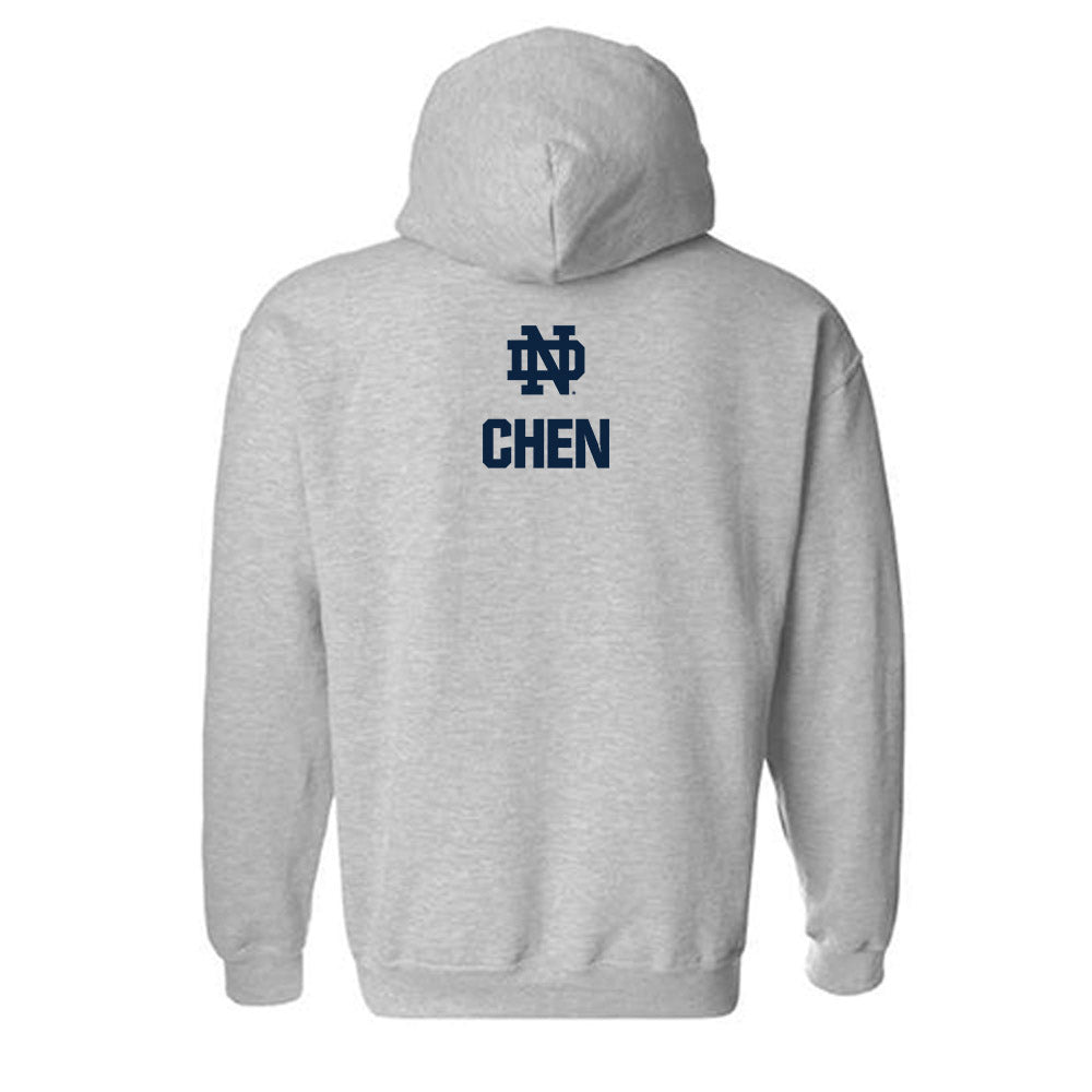 Notre Dame - NCAA Men's Fencing : Ziyuan Chen - Classic Fashion Shersey Hooded Sweatshirt-1