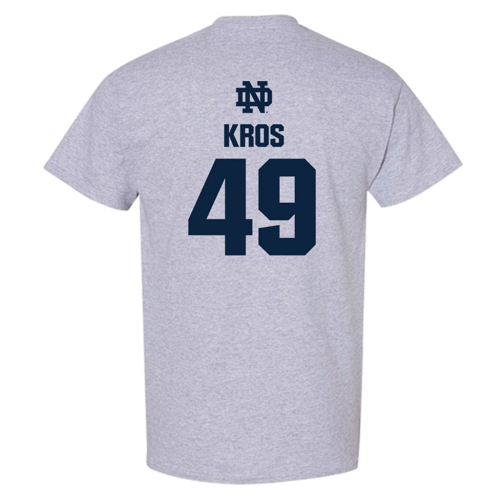 Notre Dame - NCAA Football : Andrew Kros - Classic Fashion Shersey T-Shirt-1
