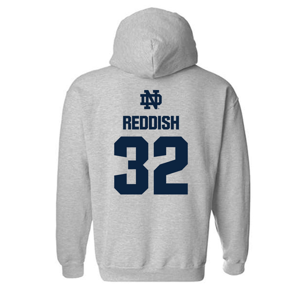 Notre Dame - NCAA Football : Nick Reddish - Classic Fashion Shersey Hooded Sweatshirt-1