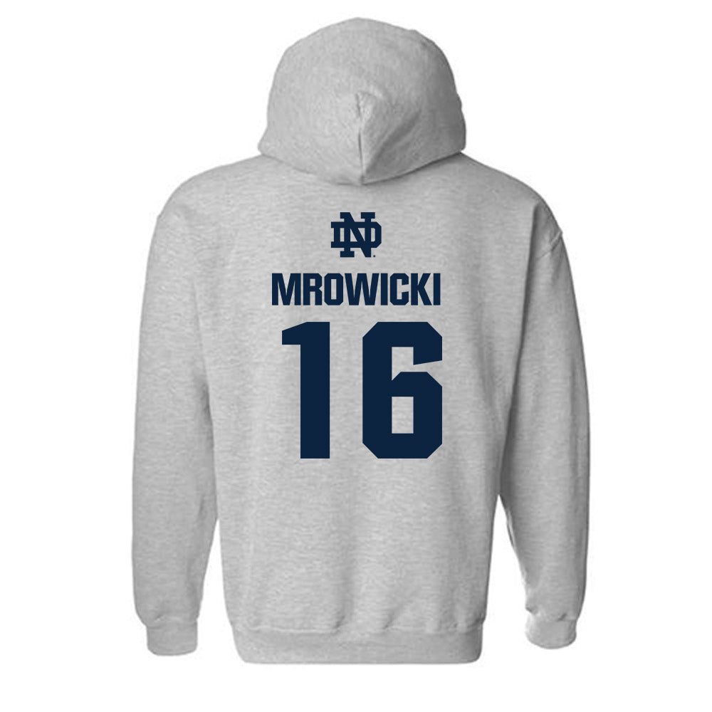 Notre Dame - NCAA Women's Soccer : Meghan Mrowicki - Classic Fashion Shersey Hooded Sweatshirt-1