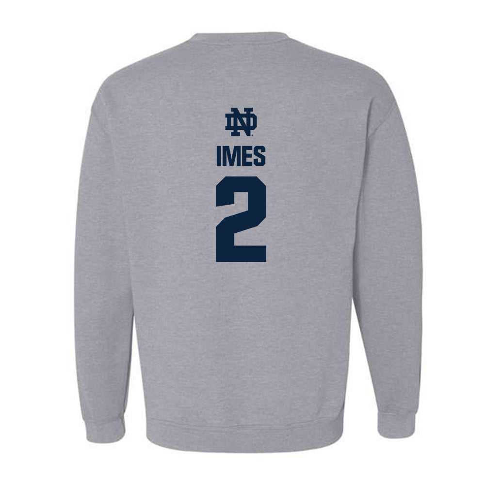 Notre Dame - NCAA Men's Basketball : Logan Imes - Classic Fashion Shersey Crewneck Sweatshirt-1
