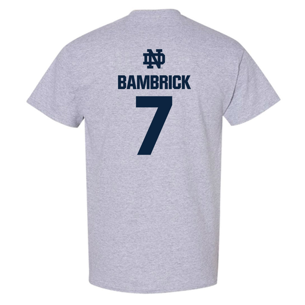 Notre Dame - NCAA Men's Lacrosse : Joey Bambrick - Classic Fashion Shersey T-Shirt-1
