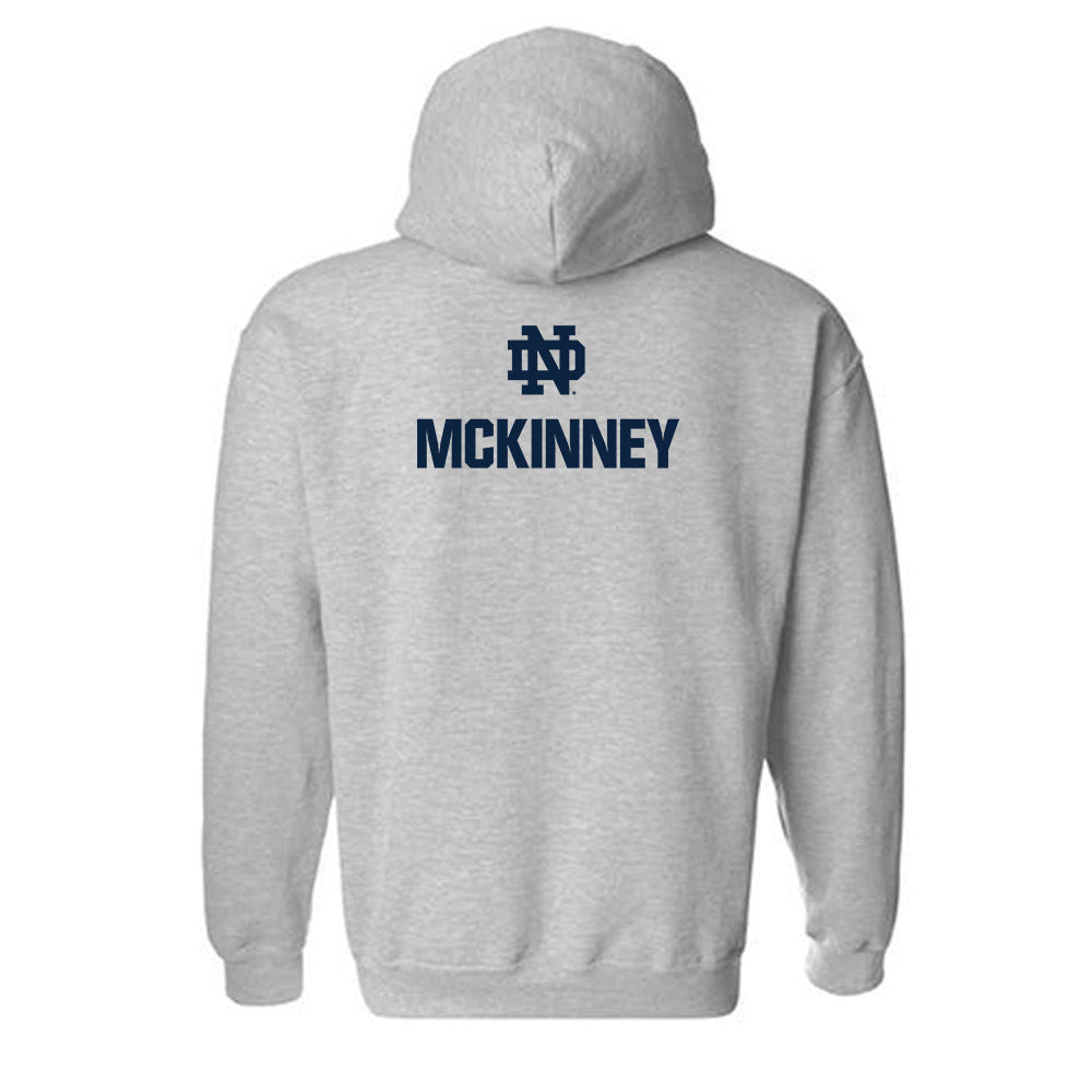 Notre Dame - NCAA Football : D.J. Mckinney - Classic Fashion Shersey Hooded Sweatshirt-1