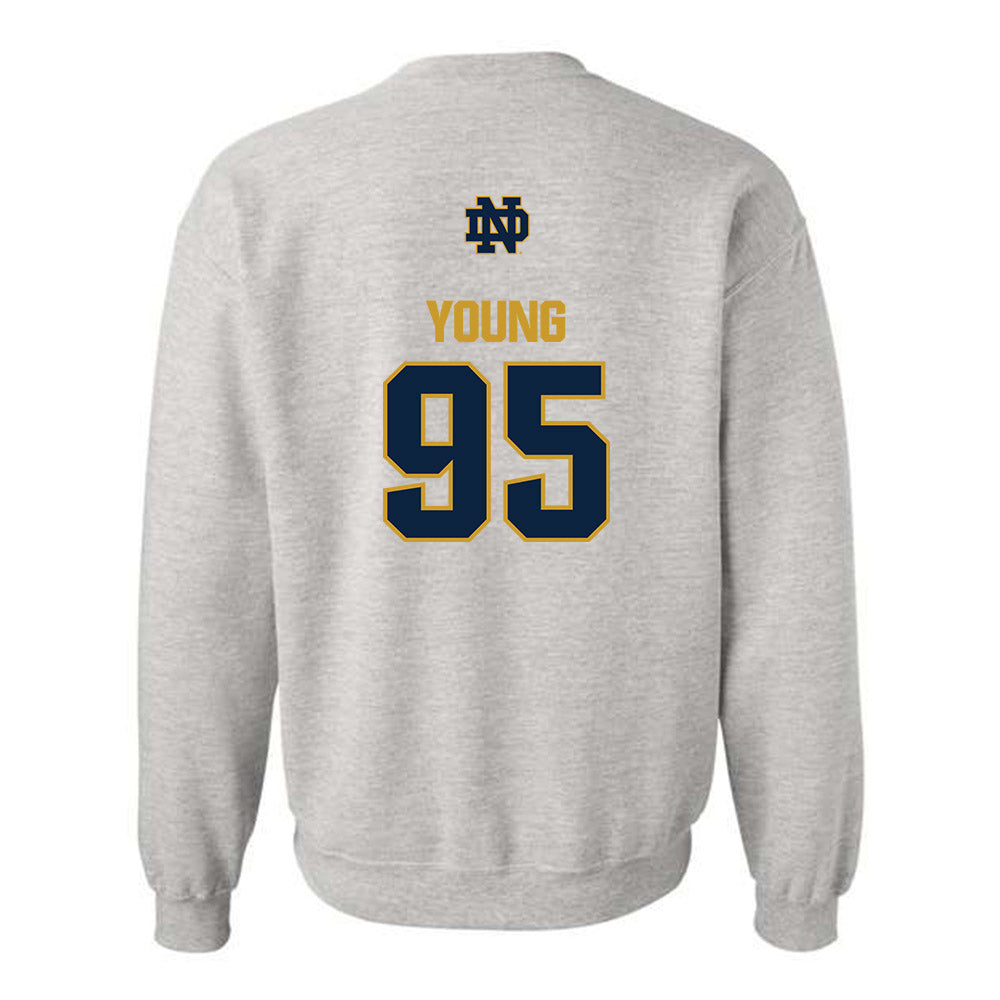 Notre Dame - NCAA Football : Bryce Young - Classic Fashion Shersey Crewneck Sweatshirt-1