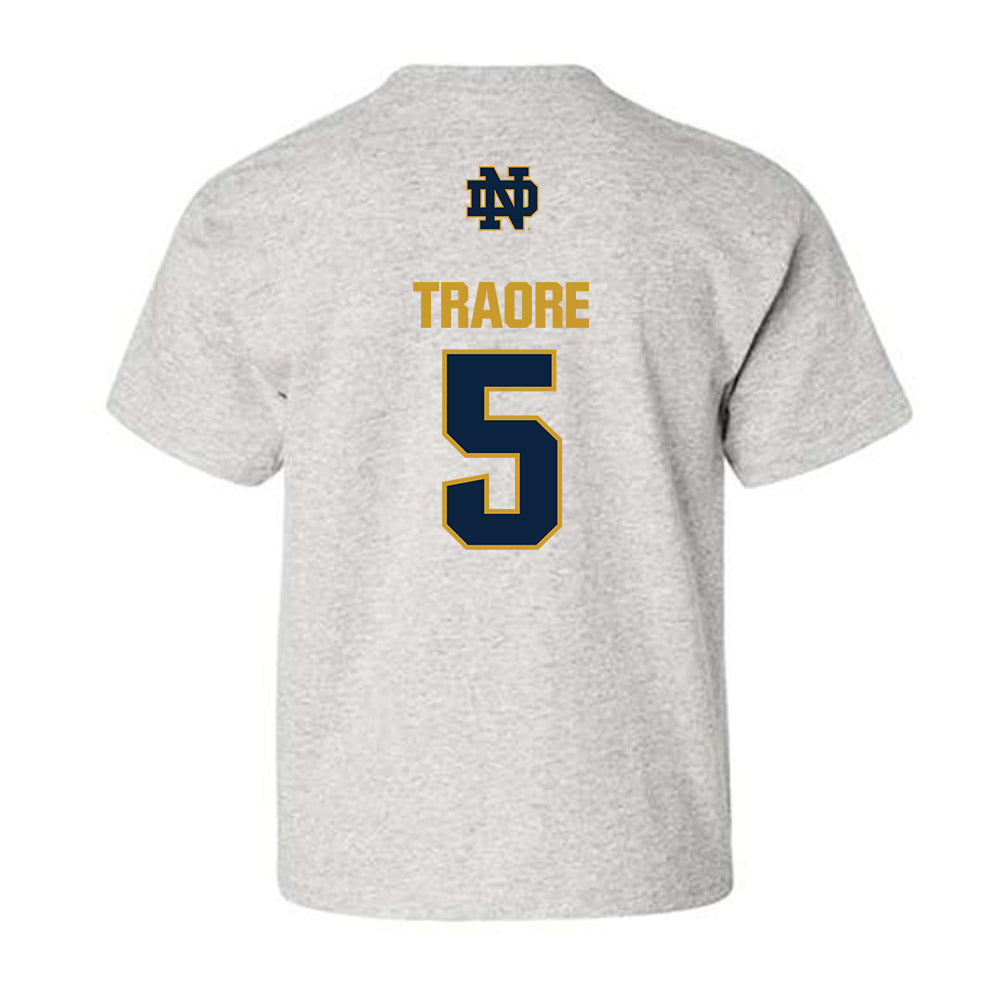Notre Dame - NCAA Football : Boubacar Traore - Classic Fashion Shersey Youth T-Shirt-1