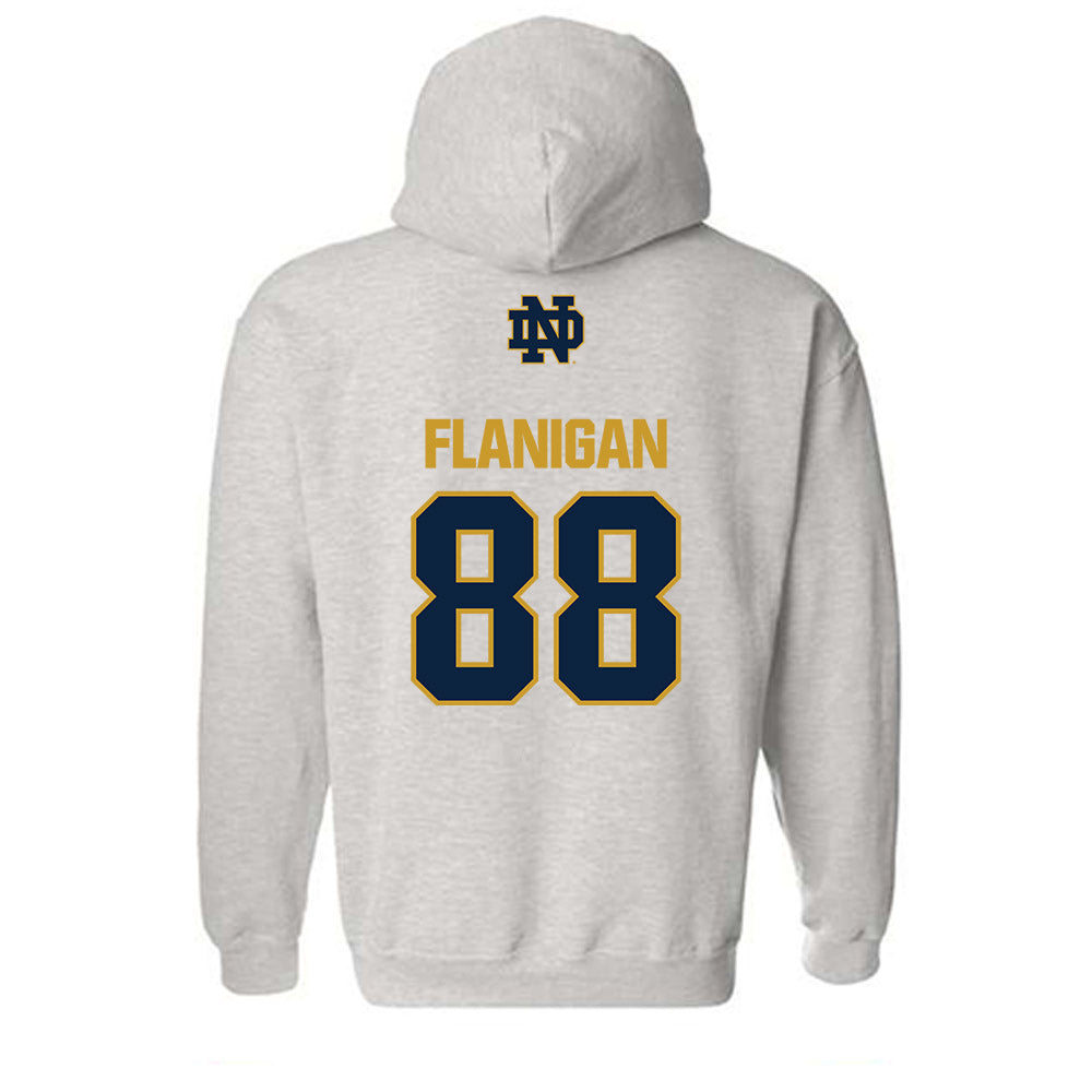 Notre Dame - NCAA Football : James Flanigan - Classic Fashion Shersey Hooded Sweatshirt-1