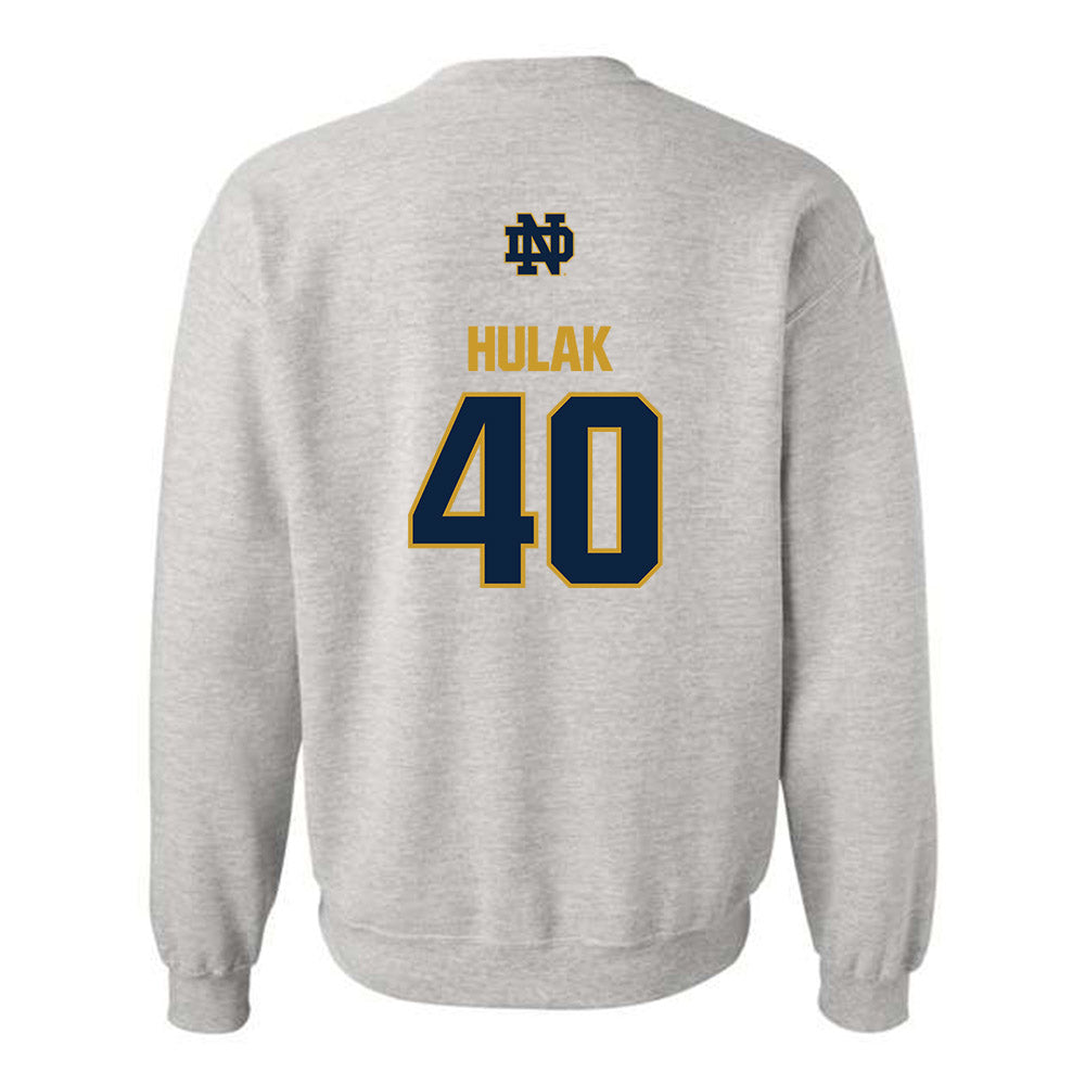 Notre Dame - NCAA Football : Dominik Hulak - Classic Fashion Shersey Crewneck Sweatshirt-1