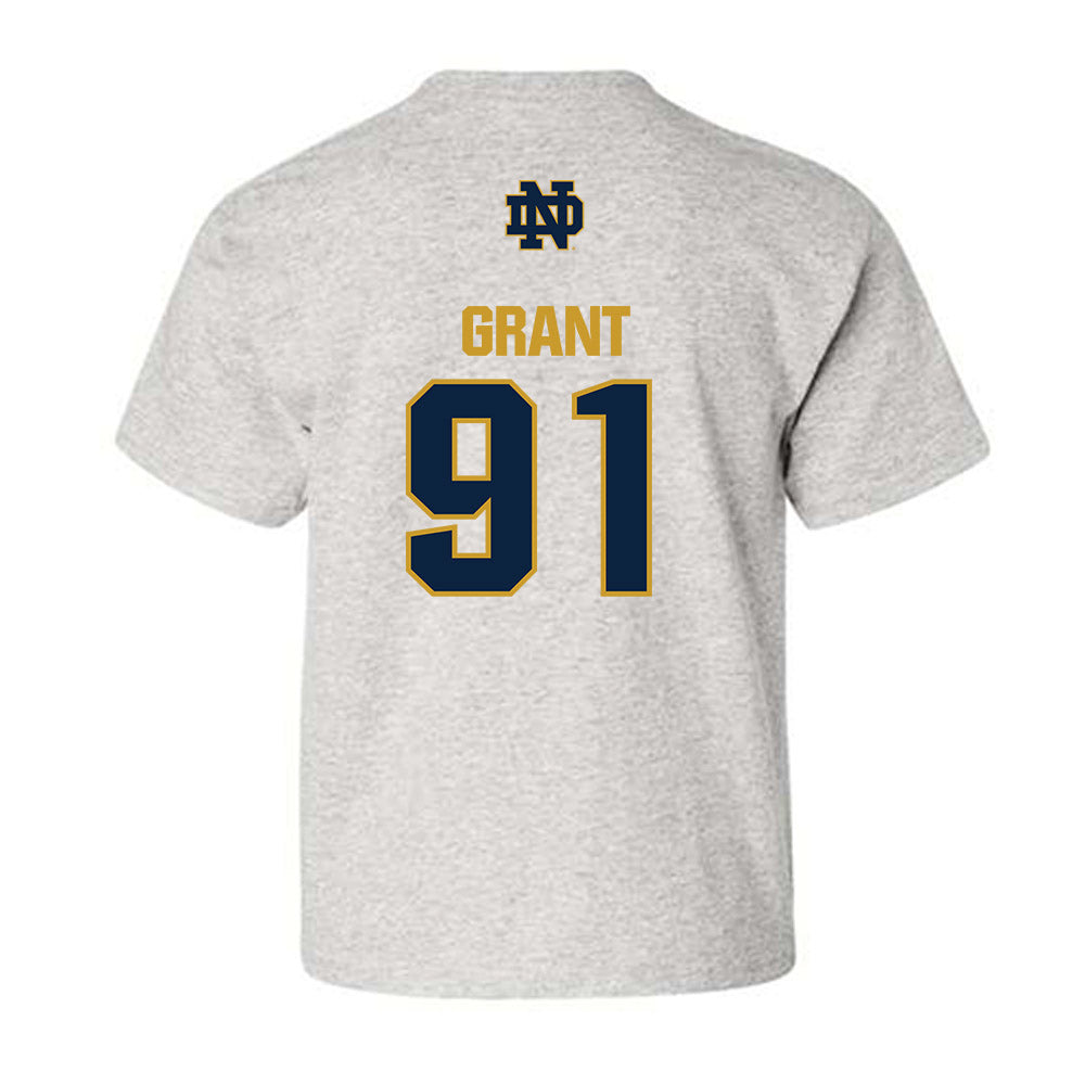 Notre Dame - NCAA Men's Lacrosse : Griffin Grant - Classic Fashion Shersey Youth T-Shirt-1