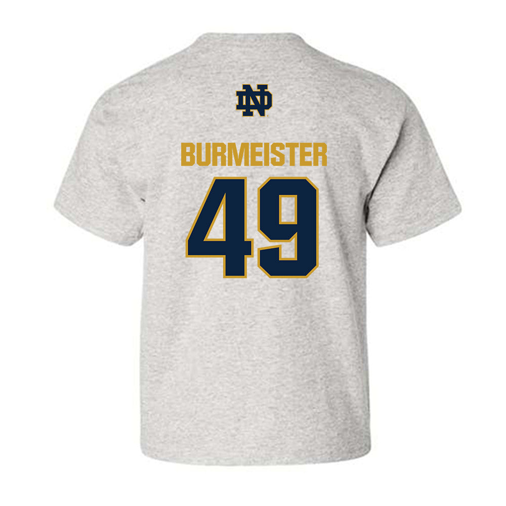 Notre Dame - NCAA Men's Lacrosse : Ben Burmeister - Classic Fashion Shersey Youth T-Shirt-1