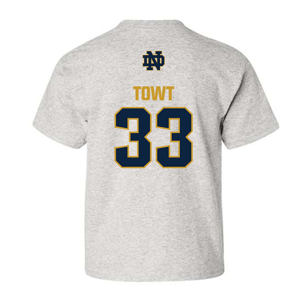 Notre Dame - NCAA Men's Basketball : Carson Towt - Classic Fashion Shersey Youth T-Shirt-1