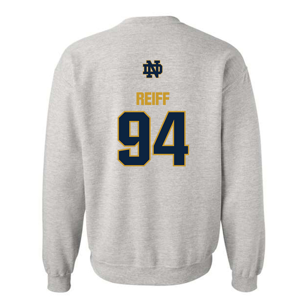 Notre Dame - NCAA Football : Joe Reiff - Classic Fashion Shersey Crewneck Sweatshirt-1