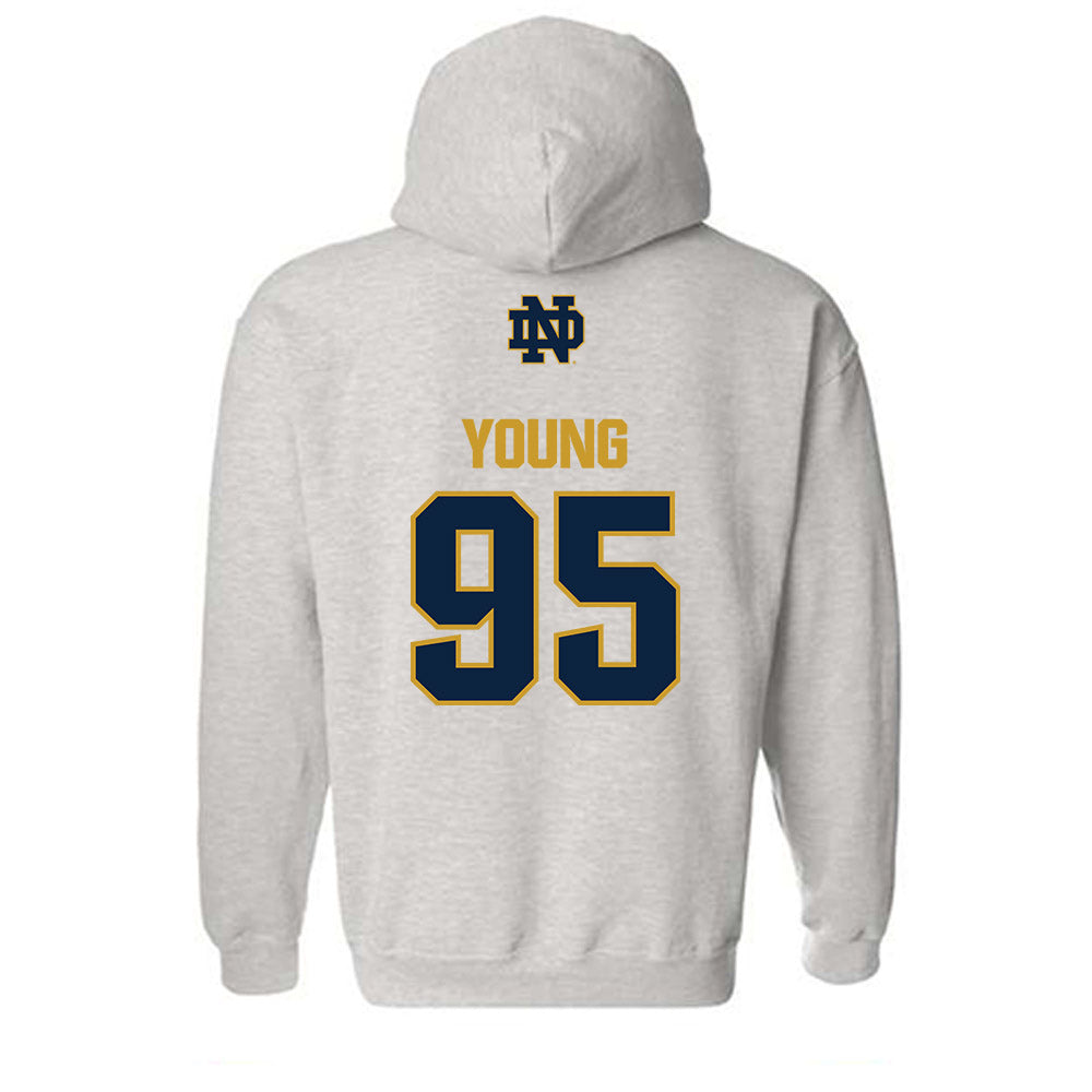 Notre Dame - NCAA Football : Bryce Young - Classic Fashion Shersey Hooded Sweatshirt-1