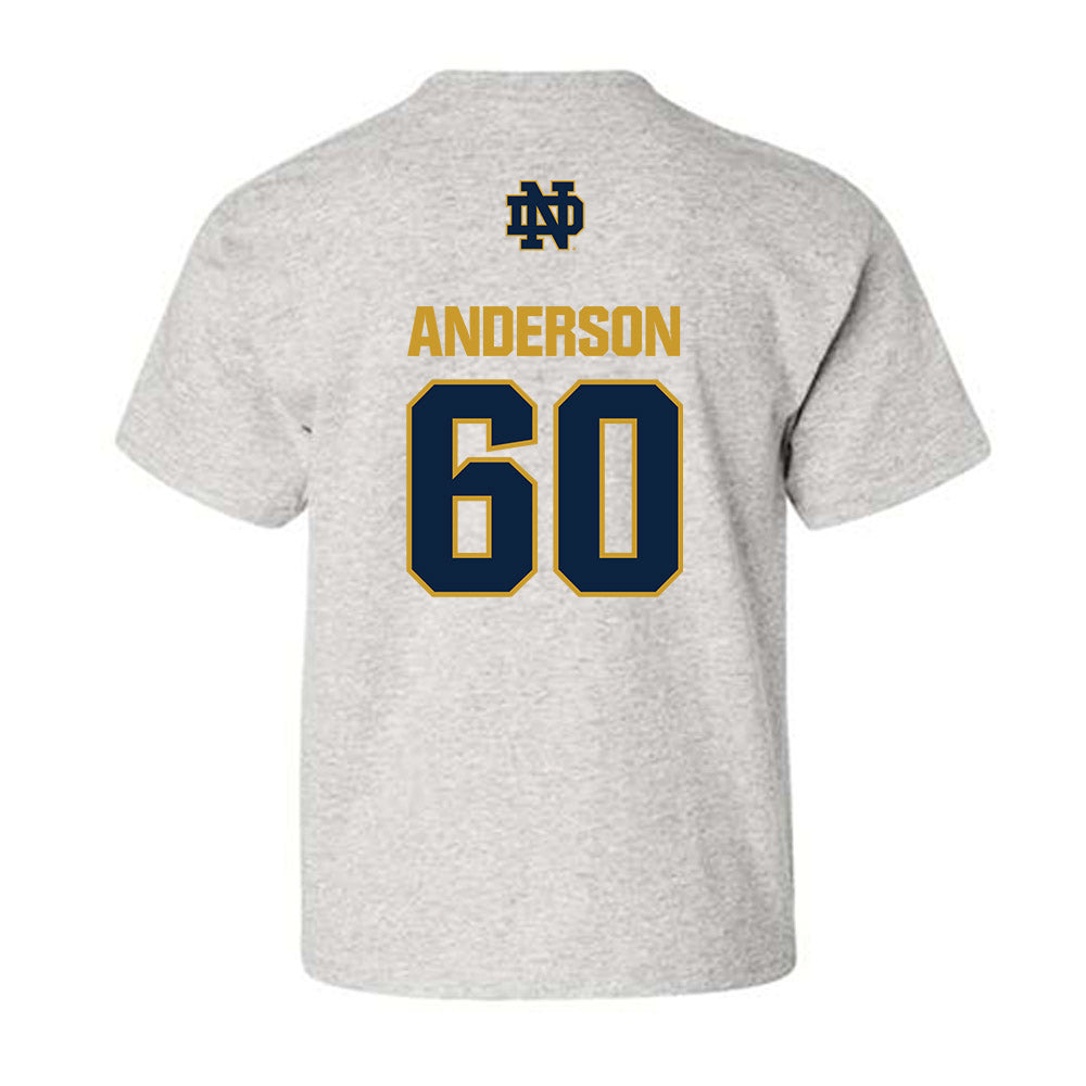 Notre Dame - NCAA Football : Max Anderson - Classic Fashion Shersey Youth T-Shirt-1