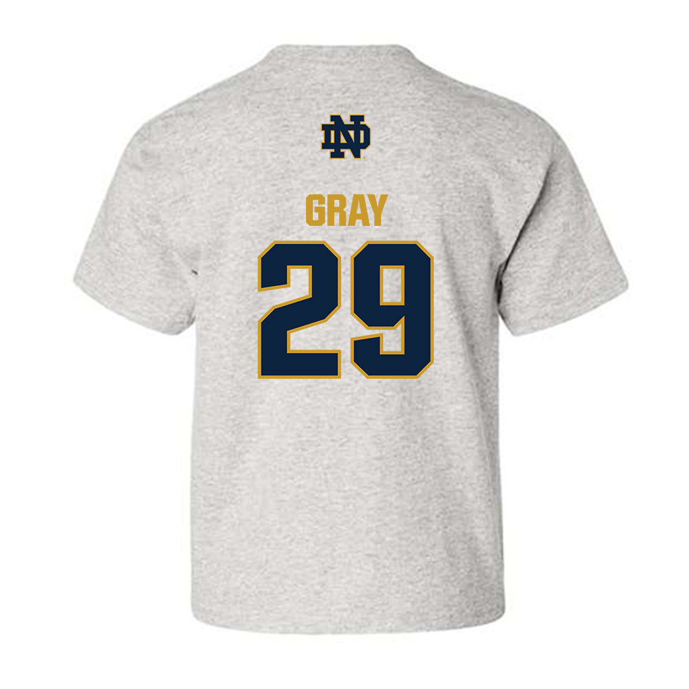Notre Dame - NCAA Football : Christian Gray - Classic Fashion Shersey Youth T-Shirt-1