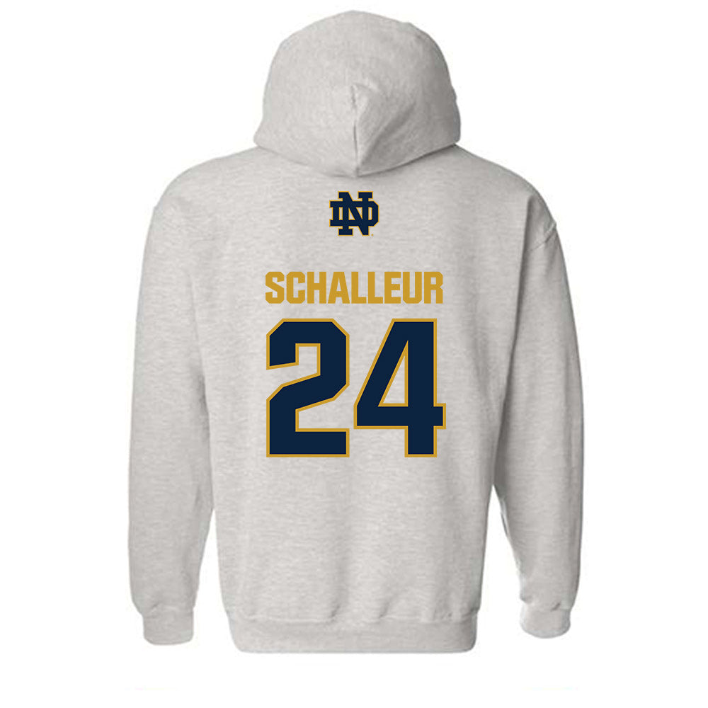 Notre Dame - NCAA Women's Lacrosse : Bailey Schalleur - Classic Fashion Shersey Hooded Sweatshirt-1