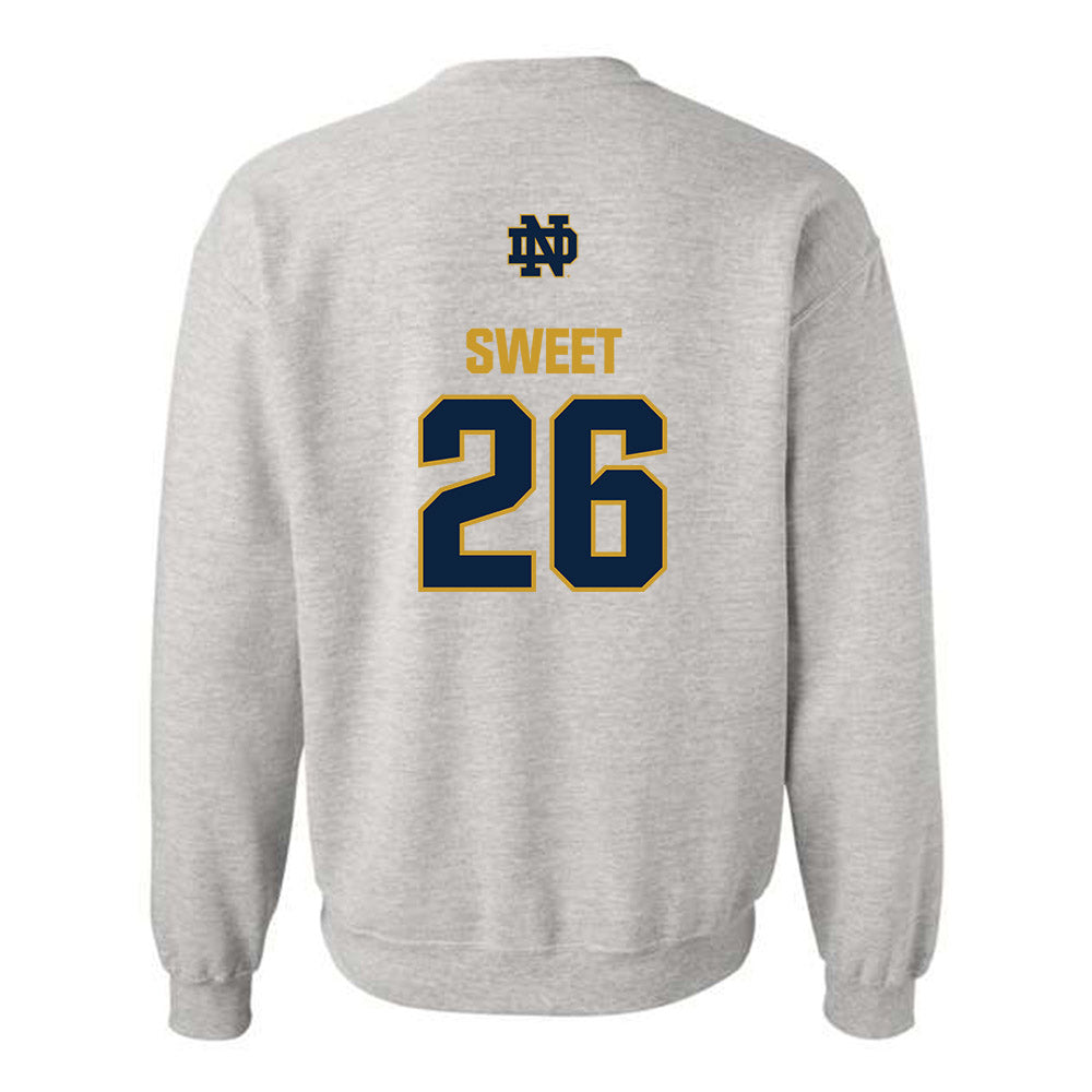 Notre Dame - NCAA Softball : Tenley Sweet - Classic Fashion Shersey Crewneck Sweatshirt-1
