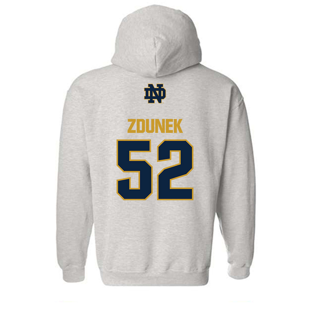 Notre Dame - NCAA Baseball : Eric Zdunek - Classic Fashion Shersey Hooded Sweatshirt-1