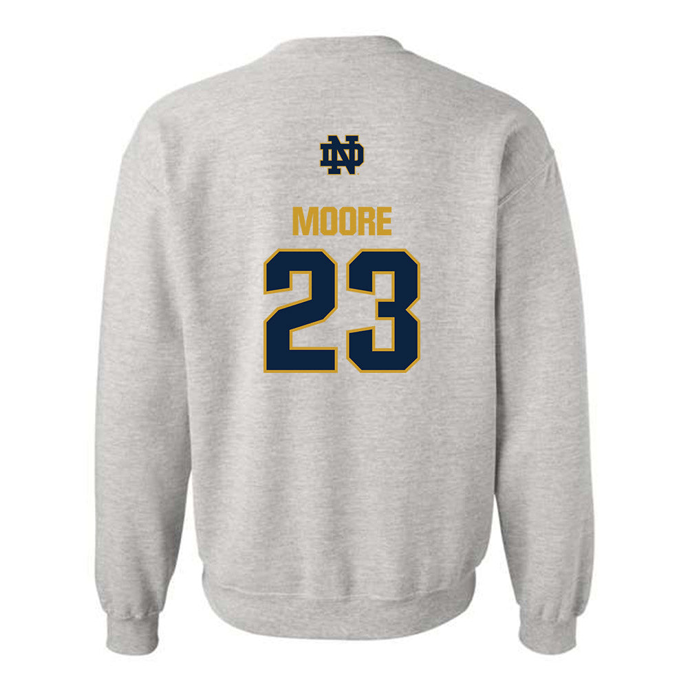 Notre Dame - NCAA Women's Basketball : Iyana Moore - Classic Fashion Shersey Crewneck Sweatshirt-1