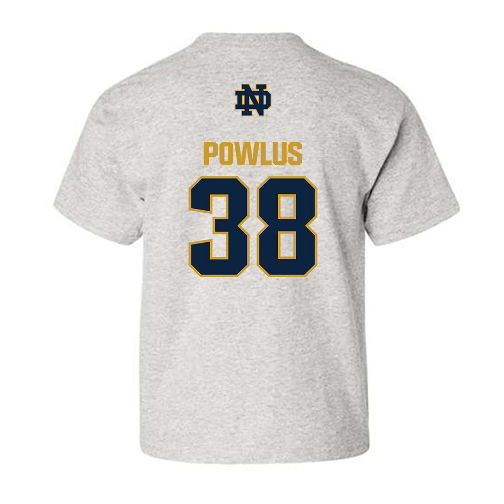 Notre Dame - NCAA Football : Tommy Powlus - Classic Fashion Shersey Youth T-Shirt-1