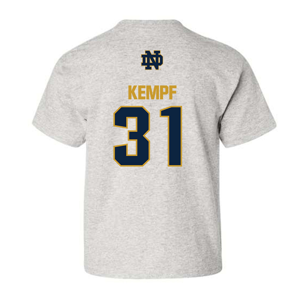 Notre Dame - NCAA Men's Ice Hockey : Nicholas Kempf - Classic Fashion Shersey Youth T-Shirt