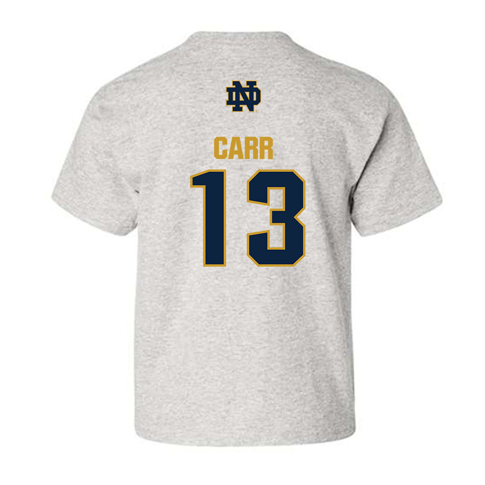 Notre Dame - NCAA Football : CJ Carr - Classic Fashion Shersey Youth T-Shirt-1