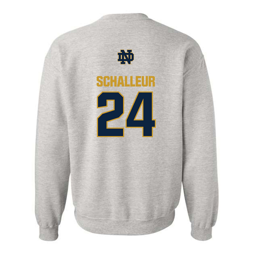 Notre Dame - NCAA Women's Lacrosse : Bailey Schalleur - Classic Fashion Shersey Crewneck Sweatshirt-1